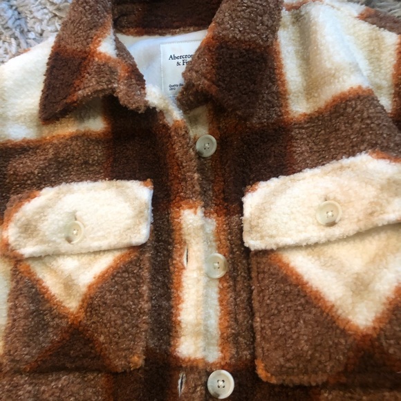 ABERCROMBIE Sherpa Shirt Jacket NWT - Picture 5 of 12